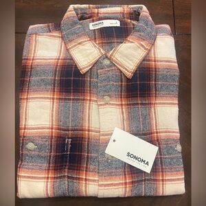Men’s Flannel Button-Down Shirt